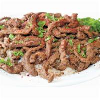 Beef Shawarma On Dunya Salad · 