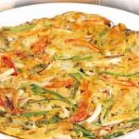 Seafood Pancake · Fried battered seafood and vegetables