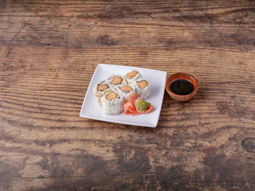 JR12. Spicy Tuna Roll · Tuna and house spicy sauce. Spicy.
