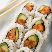 John Breaux Roll · Spicy crawfish, sesame seeds, and avocado. Sub brown rice for Eat Fit.