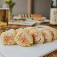 Zach Special Roll · Snow crab mix, temp shrimp and tempura fried, and soy wrapped.
