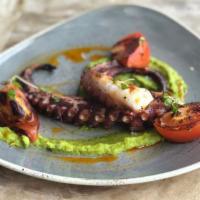 Pulpo a La Brasa · Char-grilled octopus, whipped potatoes, smoked paprika