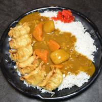 Deep Fried Gyoza Curry Rice · 