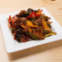 Jaeyuk Bokum · Spicy stir-fried pork and vegetables.