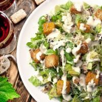 Grilled Chicken Caesar Salad · Grilled chicken, romaine, egg halves, croutons, parmesan cheese. Recommended dressing: Royal...