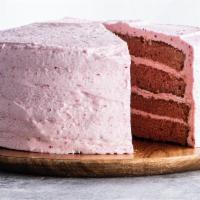 Strawberry Cake · Made from scratch in Newk's very own bakery.