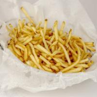 Truffle Fries · Shoestring Fries tossed with white truffle oil & parmesan cheese