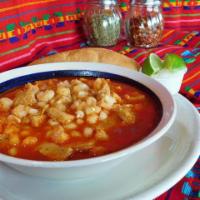 13. Menudo · Beef Tripe, Hominy and Red Chile.