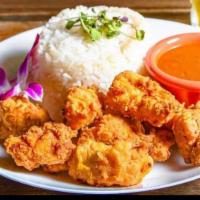 Fried Chicken Boneless  /Chicharon de Pollo · Served with choice of rice 