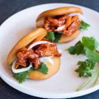 Orange Chicken Street Baos (3) · A twist on the popular Taiwanese Street Bao with our famous Orange chicken, pickled carrots,...
