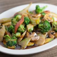 Vegetable Deluxe · Mixed veggies stir-fried in our savory house brown sauce.