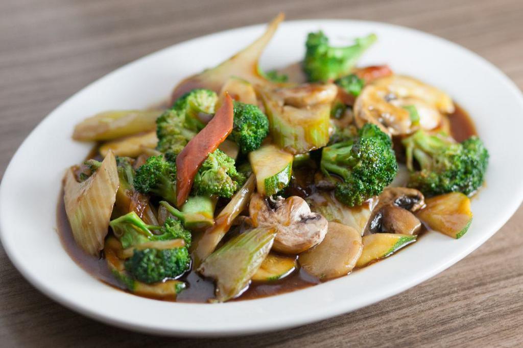 Vegetable Deluxe · Mixed veggies stir-fried in our savory house brown sauce.