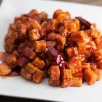 General Tofu · Deep fried Tofu glazed in our signature sweet, spicy and tangy glaze.