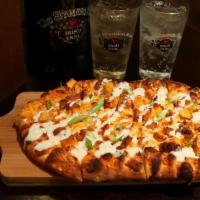Buffalo Chicken · Feeds 1 - 2 people. Buffalo sauce and Buffalo chicken topped with bleu cheese dressing and s...