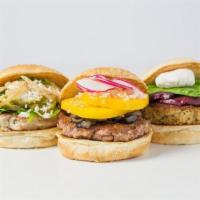 Build Your Own BEYOND Burger · Start with your own Beyond Burger (vegan, GF). Add your favorite toppings and enjoy!