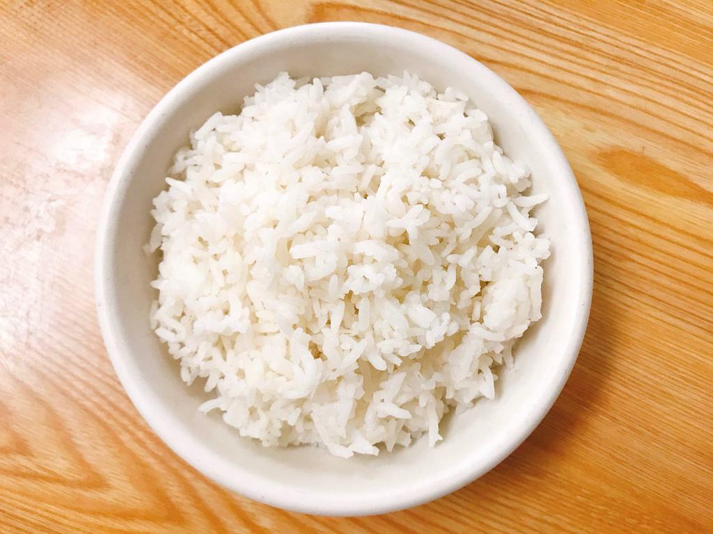 Steamed Rice · Vegetarian, vegan, gluten free.