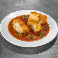 Stuffed Cabbage · Cabbage stuffed with ground beef and white rice