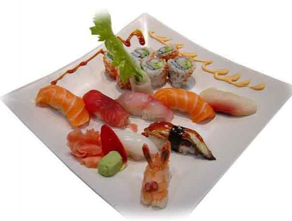 B1. Sushi Regular · Chef's choice of eight pieces of nigiri sushi and California maki.