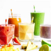 HEALTHY & FRESH FRUIT SMOOTHIES (SUPER FOOD) · SELECT ONE  20 OZ
*STRAW. BANANA
*MANGO
*MIXED BERRIES
*CARRABIEN (MIXED FRUIT) NO COCNUT
*G...