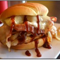 BBQ Chicken Sandwich · Grilled chicken breast top with grilled onions and BBQ sauce. Add cheese for an additional c...