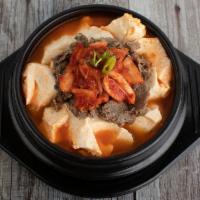 Kimchi and Beef Soondubu Jjigae · 