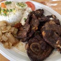 Dibi Dinner · Grilled seasoned lamb served with onions plus a side order.
