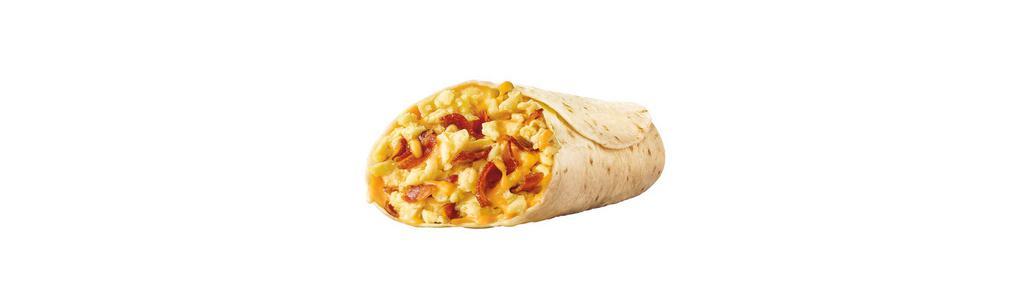 Breakfast Burrito · Kick start your morning with the same SONIC goodness of a simple breakfast burrito. Scrambled eggs, melty cheddar cheese and savory sausage or crispy bacon, all wrapped up in a warm flour tortilla.