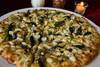 The Healthy Slice Pizza · Thin crust – fresh pesto sauce topped with mozzarella cheese with fresh sauteed spinach, grilled chicken breast, and artichoke hearts.