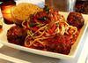 Spaghetti with Meatballs · Includes bell peppers, onions and garlic sauteed in white wine.
