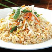 Shrimp Fried Rice · Served with salad