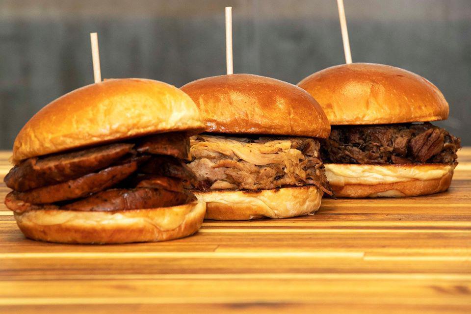 Classic BBQ Sandwich · Smoked meat piled high. Your choice of pulled pork, sausage, pulled chicken, turkey, sliced or chopped brisket.