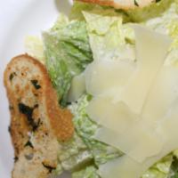 Caesar Salad · Romaine lettuce, croutons, shaved parmesan cheese, parmesan dressing. 