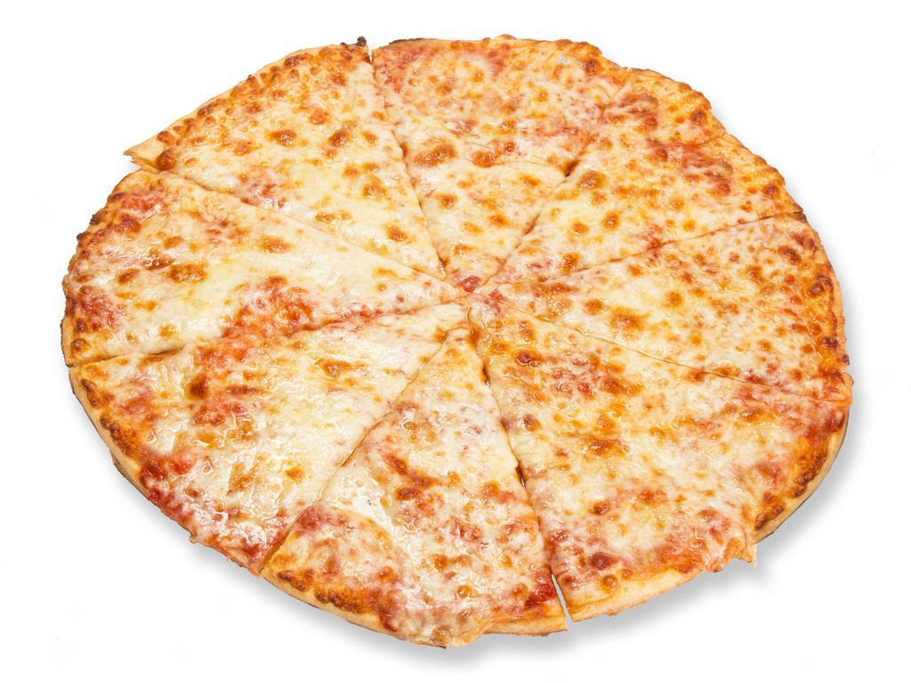 Gluten Free Cheese Pizza · Gluten free crust 12” pizza with mozzarella, 8 slices. Not prepared in a gluten-free facility.