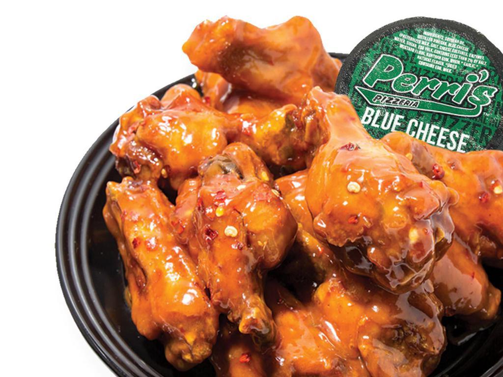 12 Pieces Chicken Wings · Perri's classic jumbo chicken wings served by the dozen.