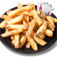 Jersey Fries · Seasoned with sea salt, garlic and black pepper these fries deliver signature flavor, a dist...