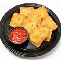 8 Pieces Fried Ravioli · Cheese filled and lightly breaded deep fried raviolis, served with pizza sauce.