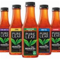 Lipton Pure Leaf · Flavors include Raspberry Tea, Sweet Tea, Unsweetened Black Tea, and Lemon Tea.