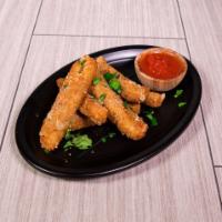 Mozzarella Fritti · Fresh-cut mozzarella, lightly breaded and fried to a golden brown. Served with Russo's homem...