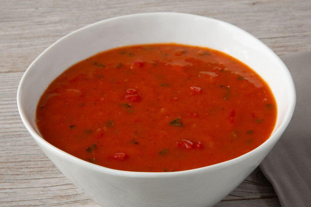 Bowl of Tomato Basil Soup · 
