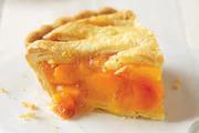 Peach Lattice Slice · Deliciously sweet, tree-ripened peaches piled high inside our delectably flaky lattice crust...