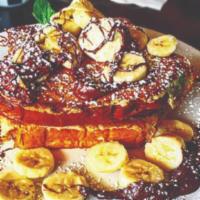 Brioche French Toast ·  Add a fresh fruit blueberry, strawberry, banana, mango, or papaya for an additional charge.
