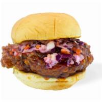 Volcano HOT Burger · Lauren's signature premium breast fillet topped with creamy crunchy coleslaw and oozing with...
