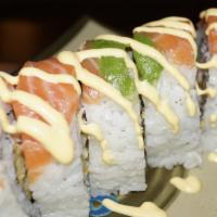5 Piece Yes Roll · Crab salad, shrimp tempura, cucumber, top with avocado,salmon