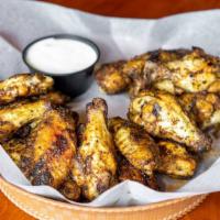 20 Dry Rub Wings · Seasoned to perfection - no sauce needed.