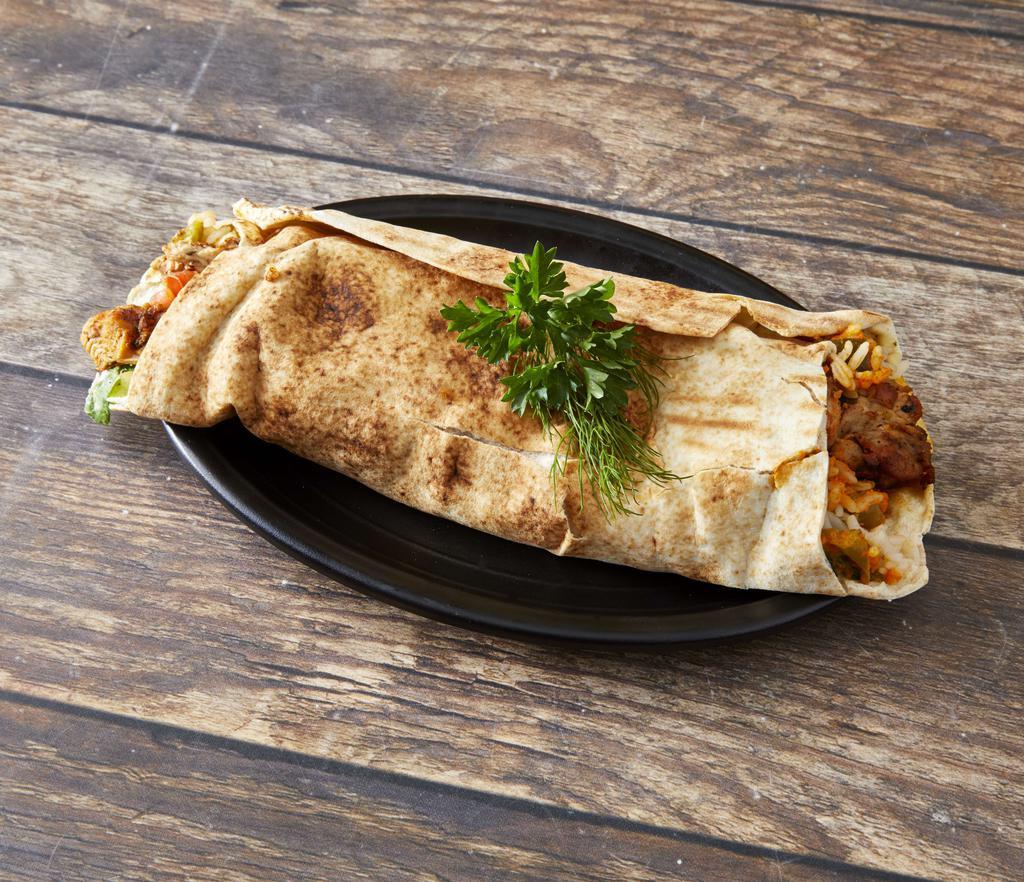 Chicken Shawarma Wrap · Chicken marinated to perfection then charbroiled.