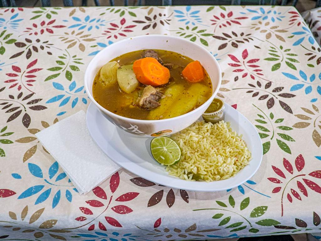Sopa de Res (Beef Soup) · Savory soup made from cow meat. 