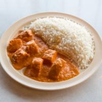 Chicken Tikka Masala a la Carte · Clay oven baked boneless chicken breasts cooked with tamarind, ginger, garlic and onion curr...