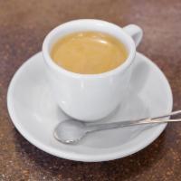 Espresso · We serve double espresso shots