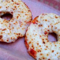 Pizza Bagel · Tomato sauce, mozzarella cheese. Add toppings for an additional charge.