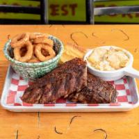 Original Roadhouse BBQ Baby Back  Ribs · Dry rubbed with our special spice blend and slow cooked until fall off the bone tender. Serv...